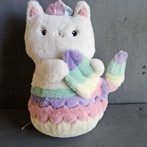 Fao Schwarz Meowmaid Plush Stuffed‎ Animal Toy with LED Lights & Sound 12.5 Gift